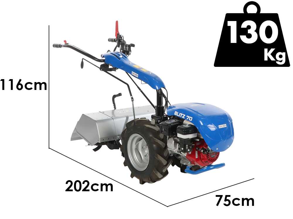 EuroMech BLITZ 70 – Motocultor de gasolina – Motor Honda GX200 – 6,5 CV - Imagen 2