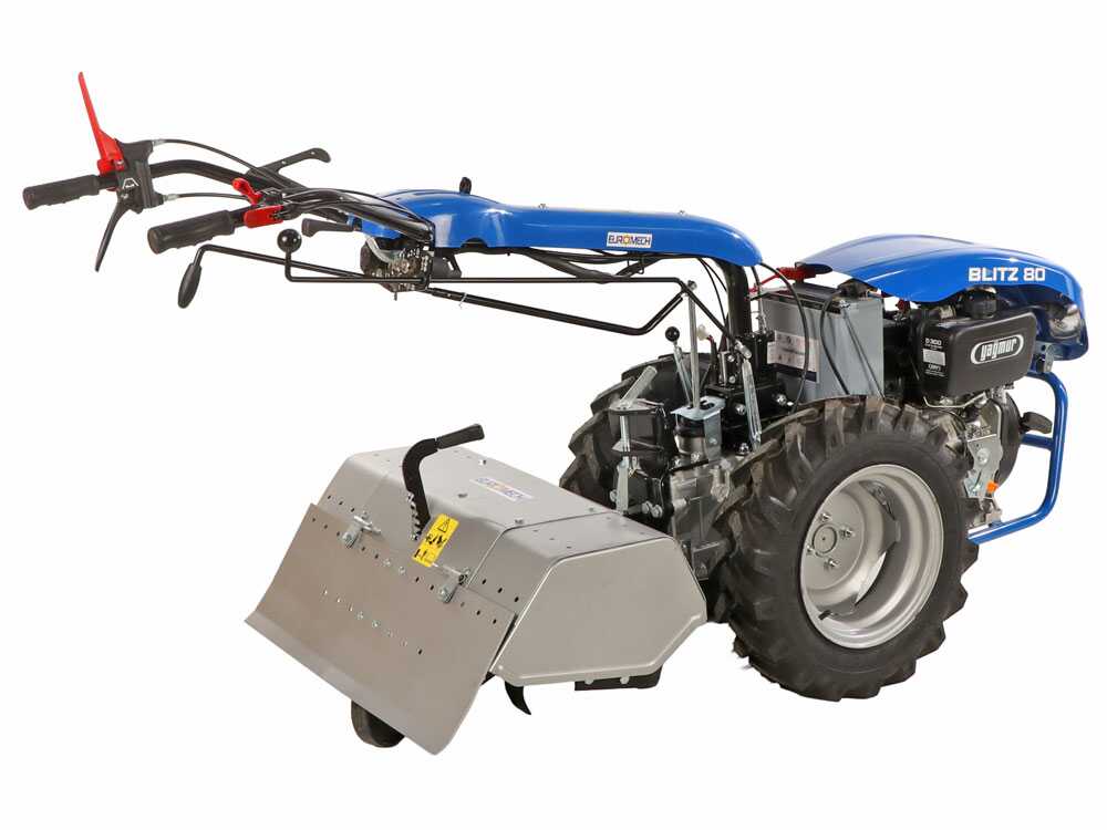 EuroMech BLITZ 80 – Motocultor diésel – Yagmur D300 – 7 CV – Arranque eléctrico - Imagen 4