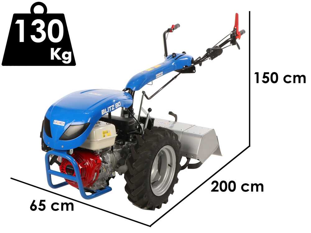 EuroMech BLITZ 80 – Motocultor de gasolina – Honda GX270 – 9 CV - Imagen 2