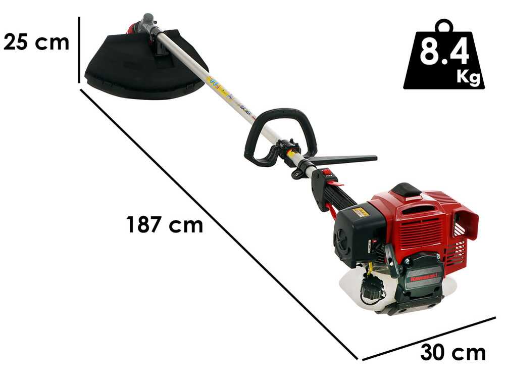 EuroMech TJ 53 EC – Desbrozadora de gasolina – Motor Kawasaki - Imagen 2