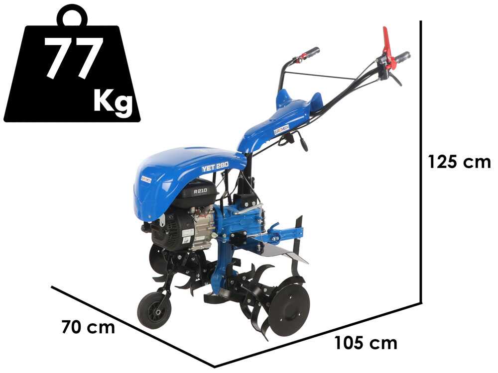 EuroMech YET 280 – Motoazada de gasolina 6,5 CV – Honda GX200 - Imagen 2