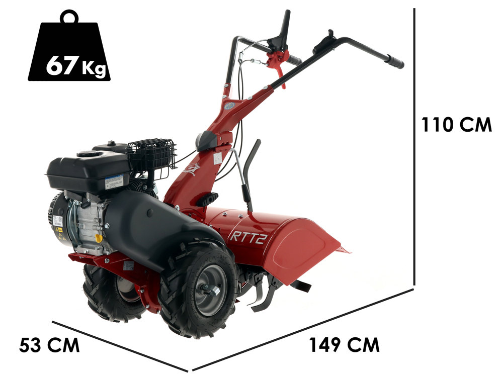 Eurosystems RTT 2 SR – Motocultor de gasolina – Brigs&Stratton CR950 – 7 CV - Imagen 2