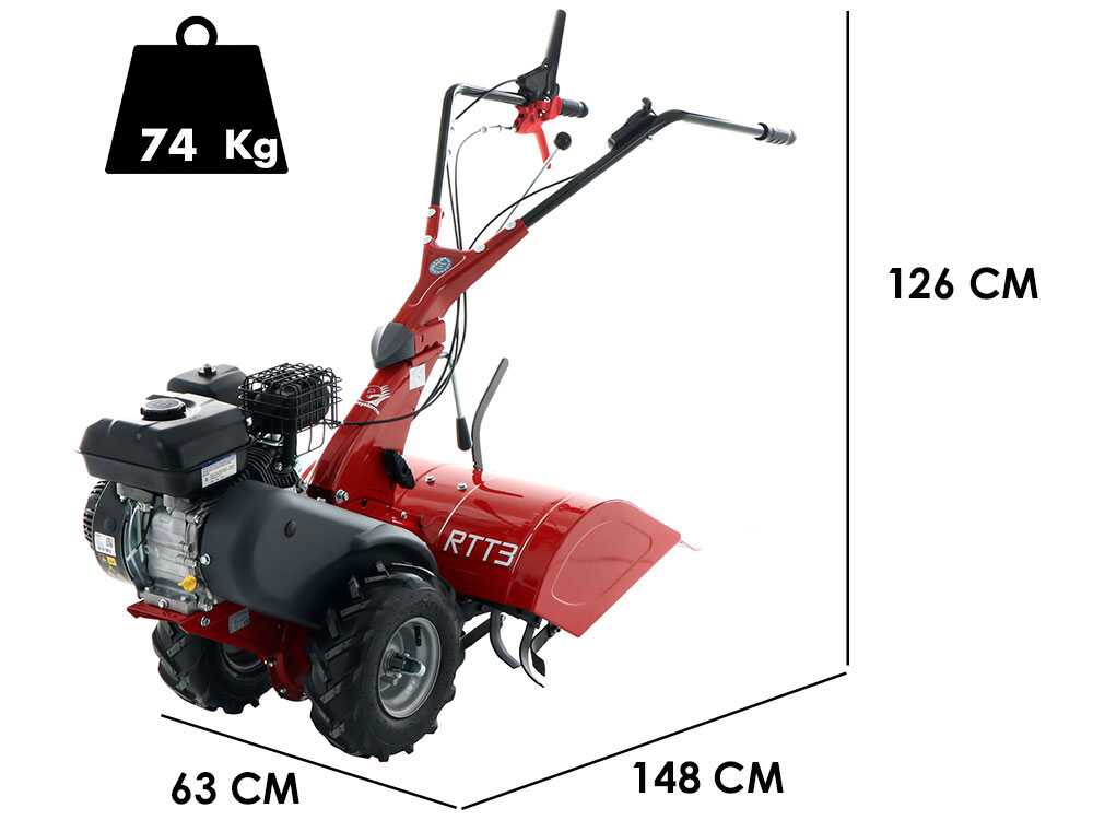 Eurosystems RTT 3 – Motocultor de gasolina – Brigs&Stratton CR950 – 7 Cv - Imagen 2
