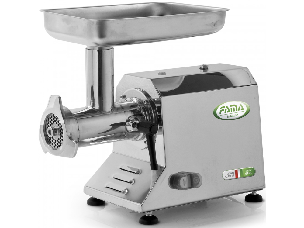 Fama TIK22 UNIKO – Picadora de carne eléctrica – Cuerpo y grupo de trituración de acero inox – 230V