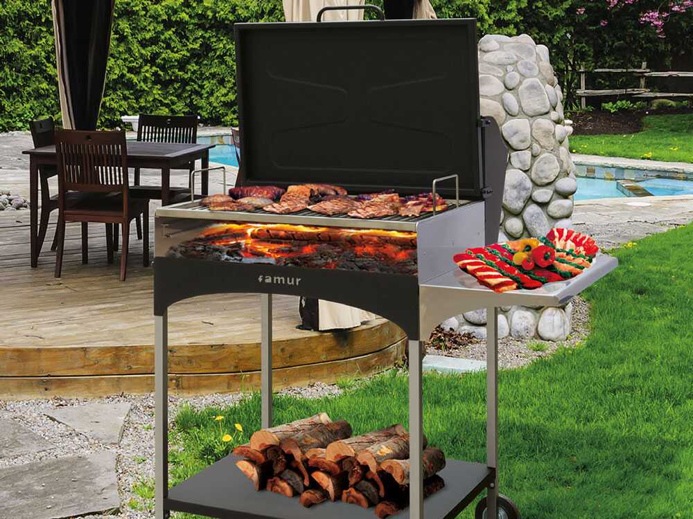 Famur BK 8 Elite – Barbacoa de leña y carbón - Imagen 5