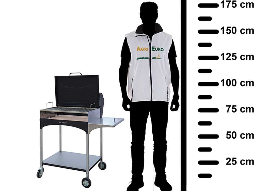 Famur BK 8 Elite – Barbacoa de leña y carbón - Imagen 3