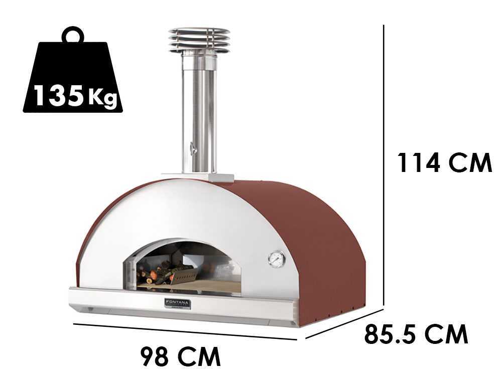 Fontana Mangiafuoco Rojo – Horno de leña - Imagen 2
