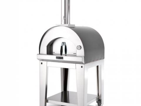 Fontana Margherita – Horno de leña de exterior con carro – Antracita