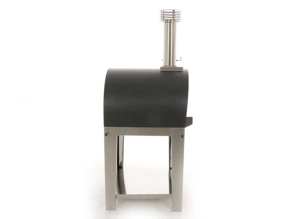 Fontana Margherita – Horno de leña de exterior con carro – Antracita - Imagen 5