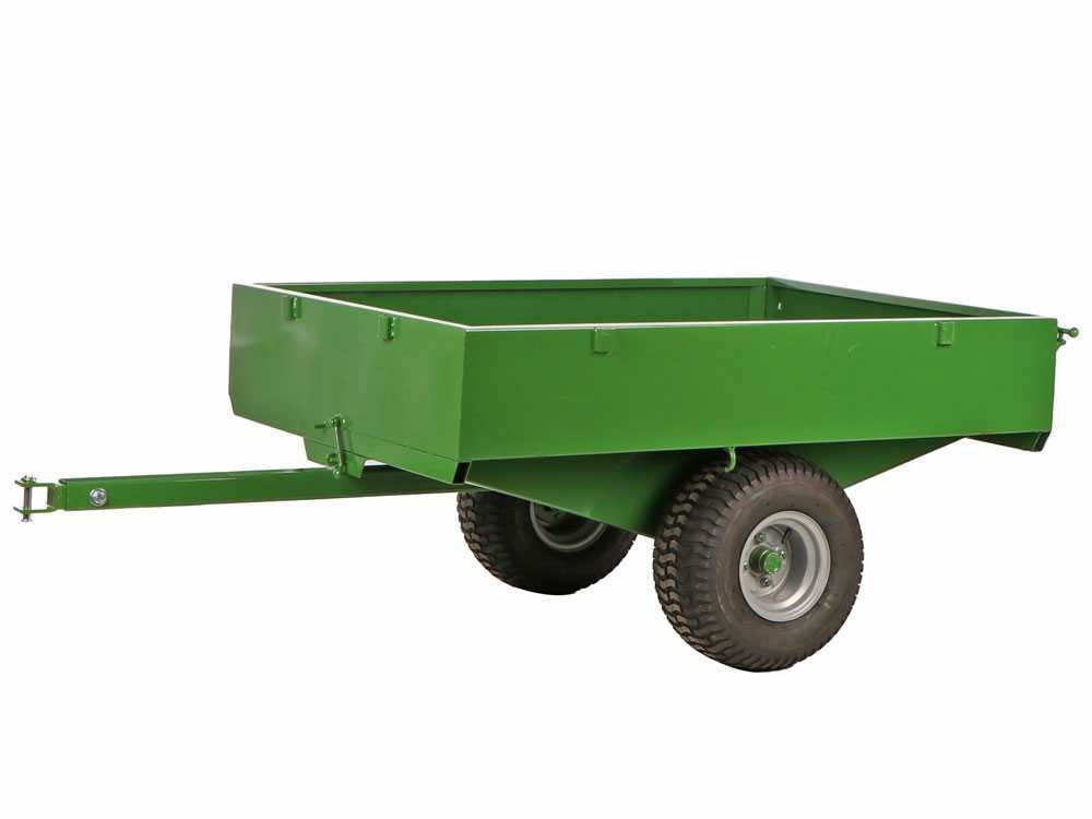 Francini FQ4 – Remolque de acero para tractor cortacésped – 120×90(h 25 cm) - Imagen 5