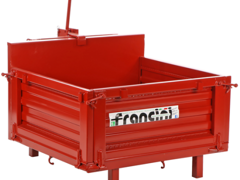 Francini P 100 – Caja de carga para tractor – Basculante – 3 laterales abatibles