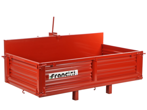 Francini P 130 – Caja de carga para tractor – Basculante – 3 Laterales abatibles