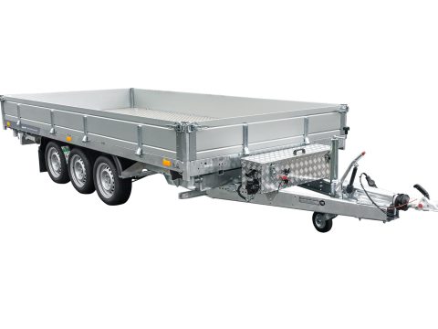 REMOLQUE BASCULANTE HIDRÁULICO 3 EJES 400X200 UNITRAILER TASKER 400/3C 3500 KG