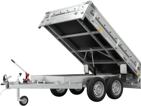 REMOLQUE DE DOS EJES 253X150 UNITRAILER TASKER 250/2 750 KG