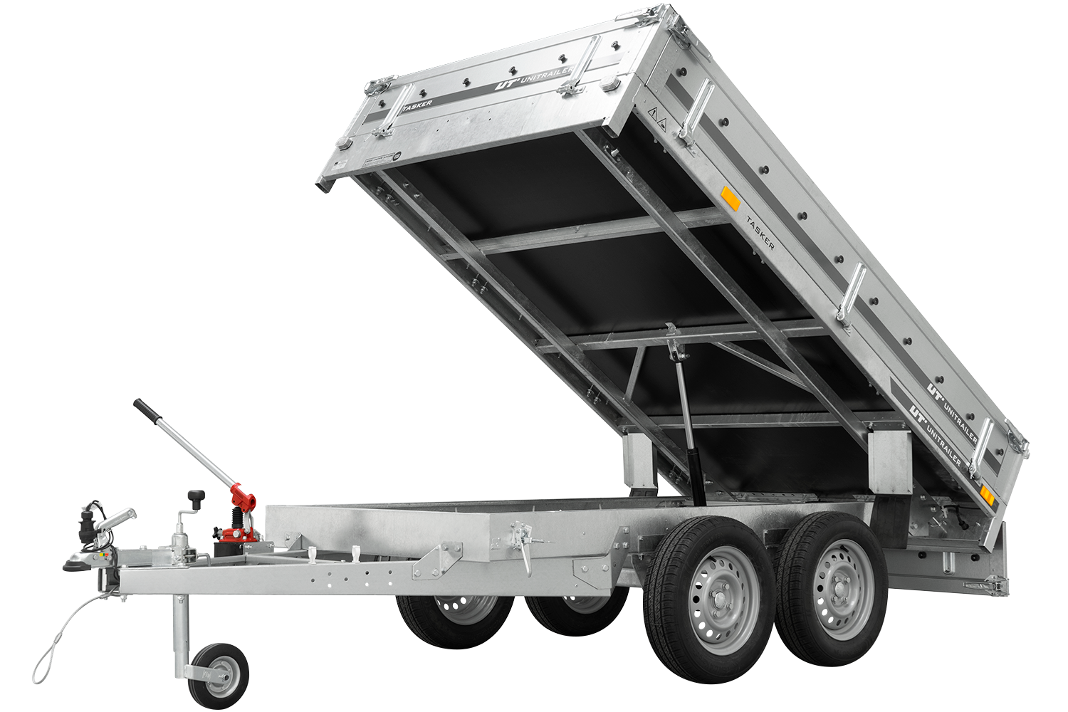 REMOLQUE DE DOS EJES 253X150 UNITRAILER TASKER 250/2 750 KG