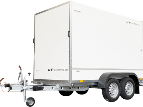 REMOLQUE FURGÓN DE DOBLE EJE 300X148 UNITRAILER PACK 300/2 2000 KG