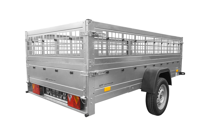 REMOLQUE GARDEN TRAILER 264 KIPP (NEW) CON SUPLEMENTOS DE REJILLA Y RUEDA JOCKEYI - Imagen 4