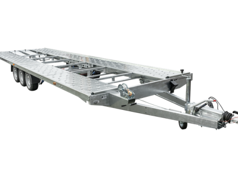 REMOLQUE PORTACOCHES DE TRES EJES 800X230 UNIPLAT 800/3 S 3500 KG
