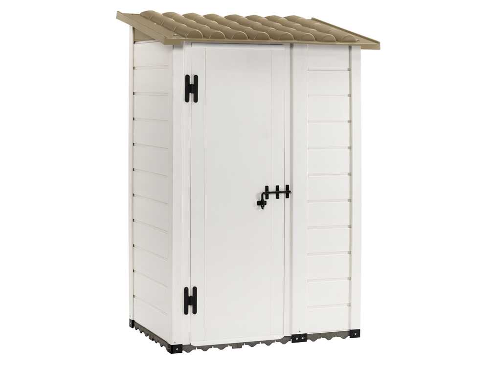 Garofalo Tuscany 100 – Caseta de jardín – Con puerta descentrada – 122,5 x 82,5 x 201 cm - Imagen 5
