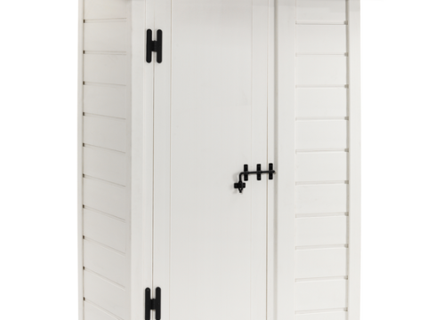Garofalo Tuscany 100 – Caseta de jardín – Con puerta descentrada – 122,5 x 82,5 x 201 cm
