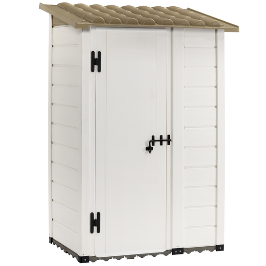 Garofalo Tuscany 100 – Caseta de jardín – Con puerta descentrada – 122,5 x 82,5 x 201 cm