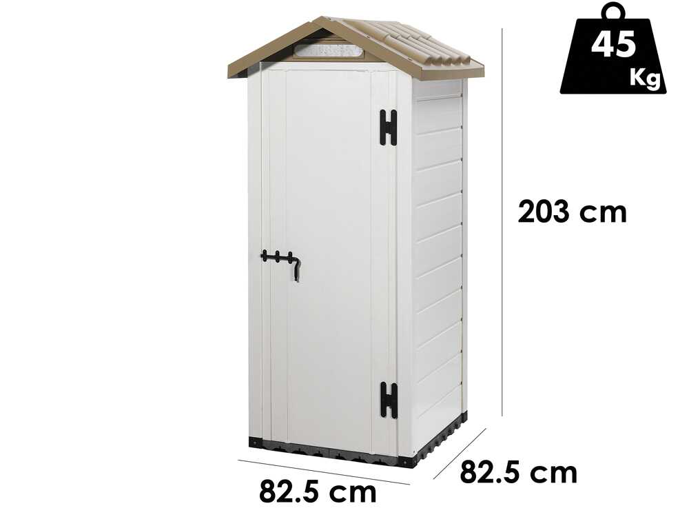 Garofalo Tuscany 80 – Caseta de jardín – 82,5 x 82,5 x 203 cm - Imagen 4