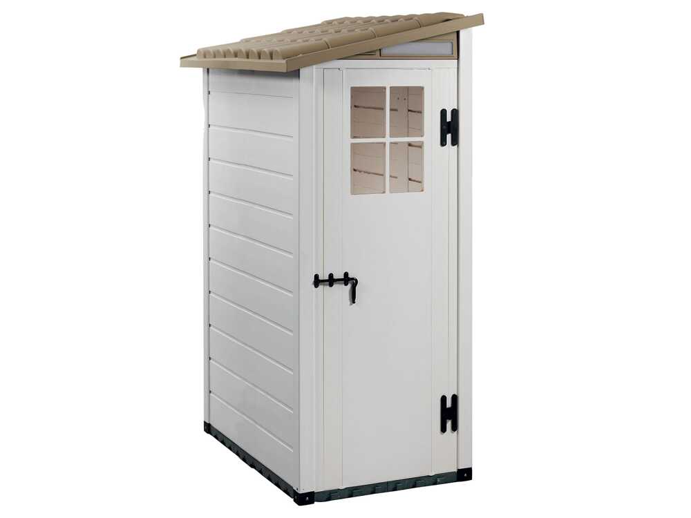 Garofalo Tuscany Evo 100 Terrace – Caseta de jardín – Con ventana y puerta de una hoja – 82,5 x 122,5 x 201 cm - Imagen 5