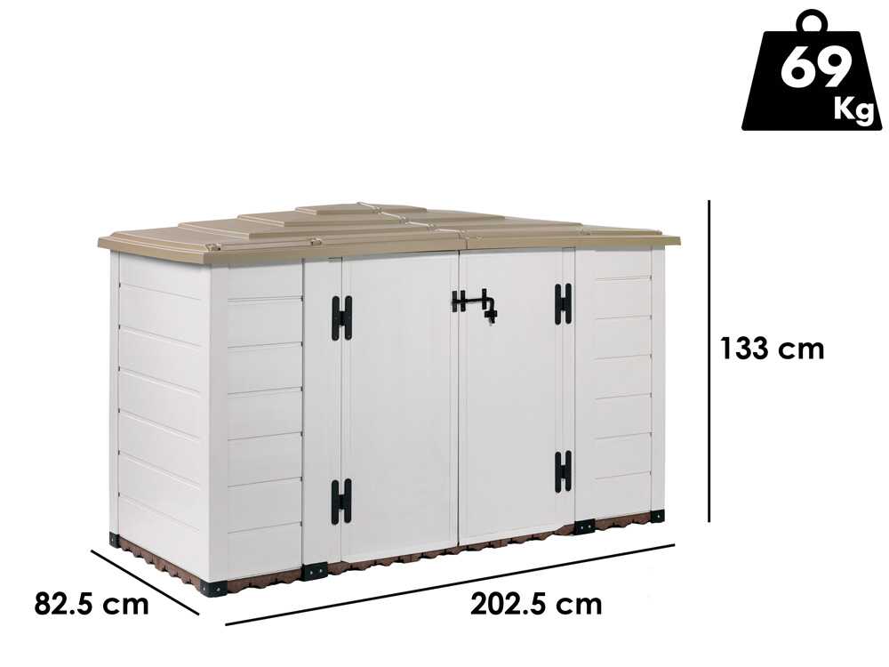 Garofalo Tuscany Evo 200 – Arcón para herramientas – 202,5 x 82,5 x 133 cm - Imagen 3