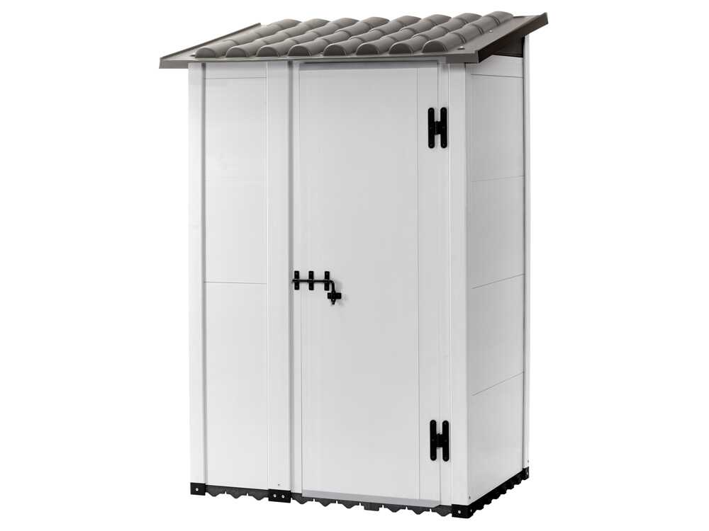 Garofalo Urban 100 – Caseta de jardín – Con puerta descentrada – 122,5 x 82,5 x 201 cm - Imagen 4