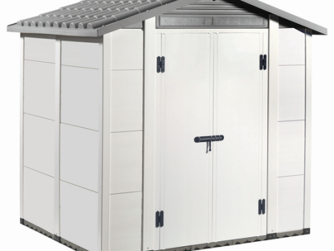 Garofalo Urban 200 – Caseta de jardín – Con puerta de doble hoja – 202,5 x 162,5 x 216 cm