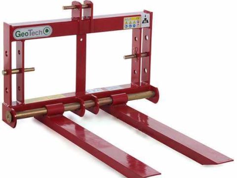 GeoTech D1200 – Horquilla portapalés para tractor – Portapalés trasero – Capacidad de carga 1200 Kg