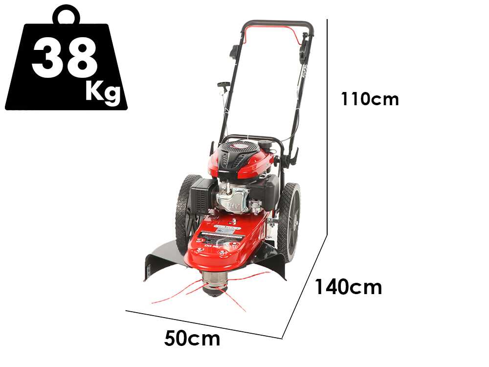 GeoTech DG 58 F – Desbrozadora manual de ruedas de gasolina de 4 tiempos - Imagen 2