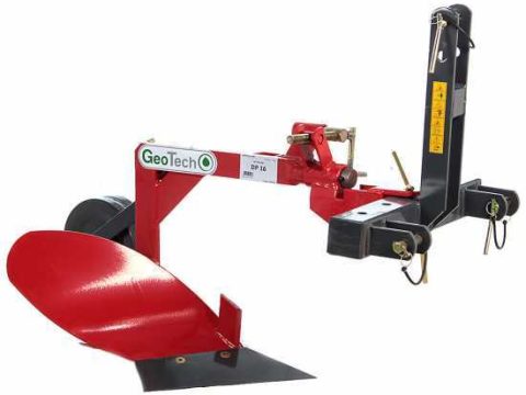 GeoTech DP16 – Arado monosurco de ala corta – Para tractores con enganche de tres puntos