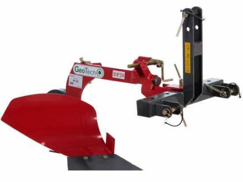 Geotech DP20 – Arado monosurco con estructura reforzada – Para tractores con enganche de tres puntos
