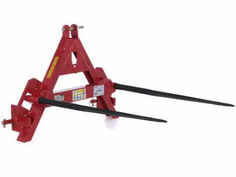 GeoTech – Horquilla para pacas de paja – Enganche de 3 puntos para tractor