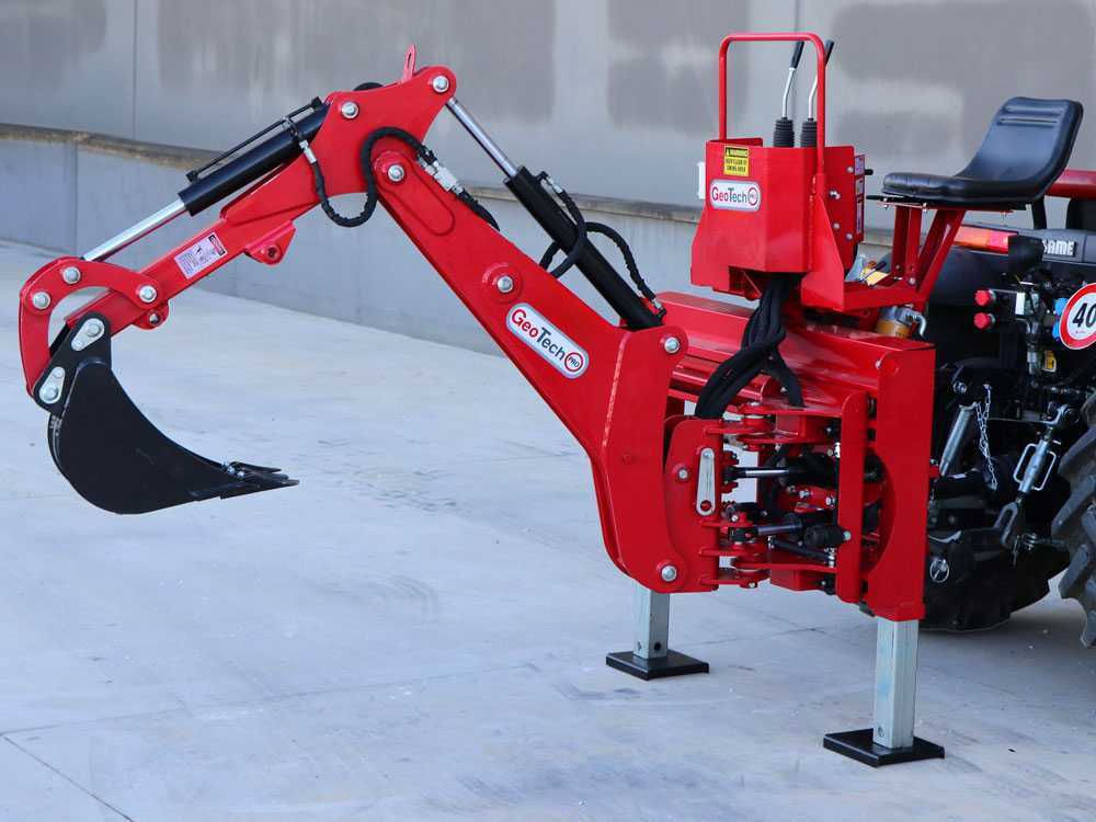 GeoTech-Pro BHS 225 – Retroexcavadora para tractor con desplazamiento lateral - Imagen 3