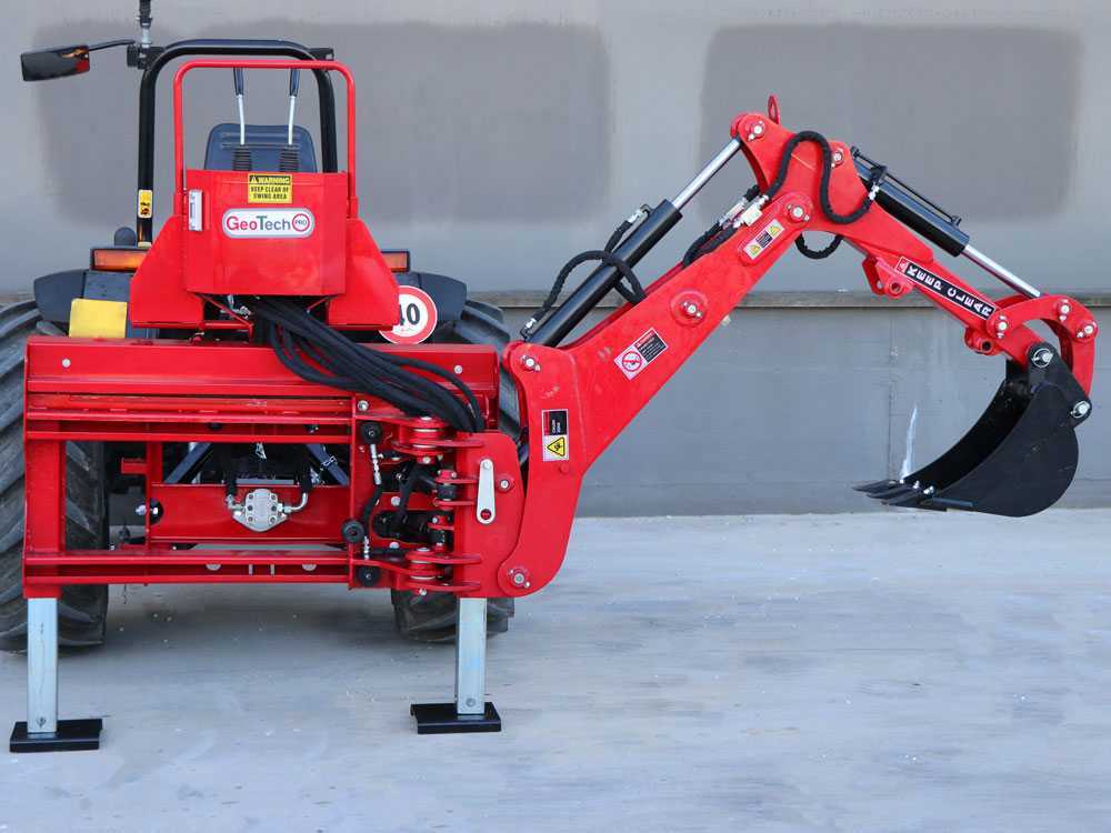 GeoTech-Pro BHS 225 – Retroexcavadora para tractor con desplazamiento lateral - Imagen 4