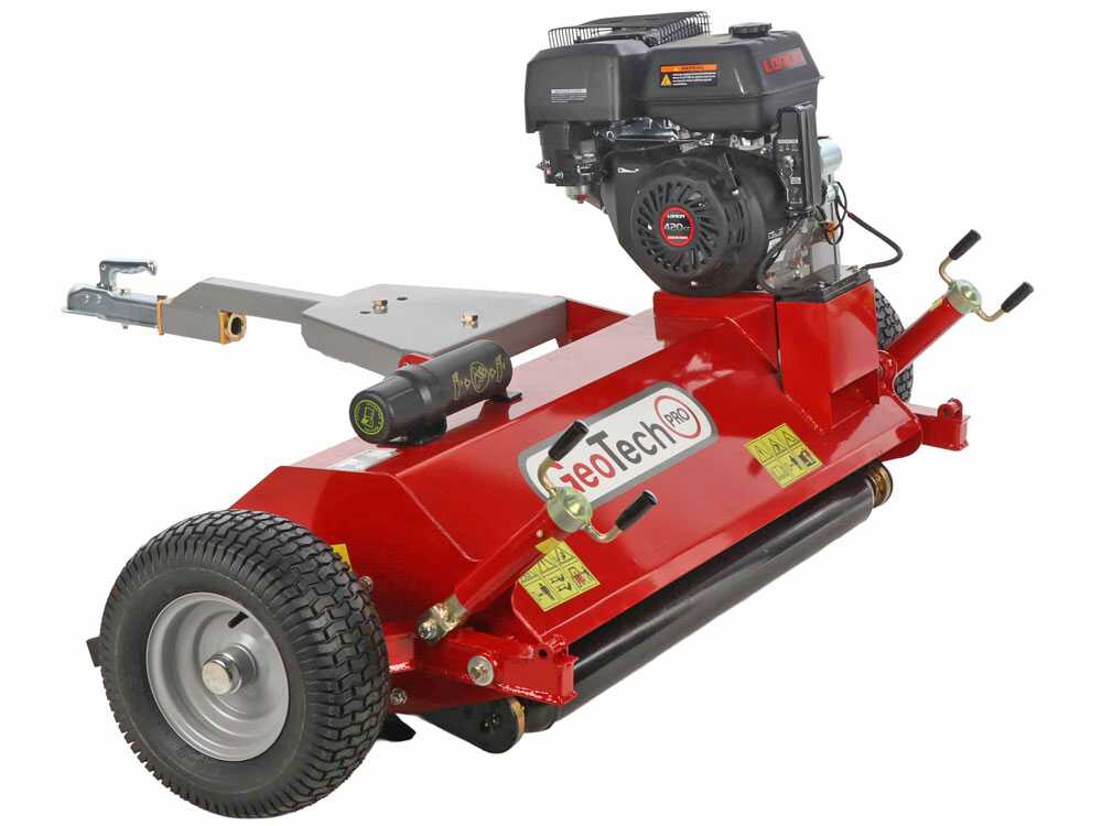 GeoTech-Pro GTFM 120 LE – Desbrozadora para quad – Loncin G420FD - Imagen 4