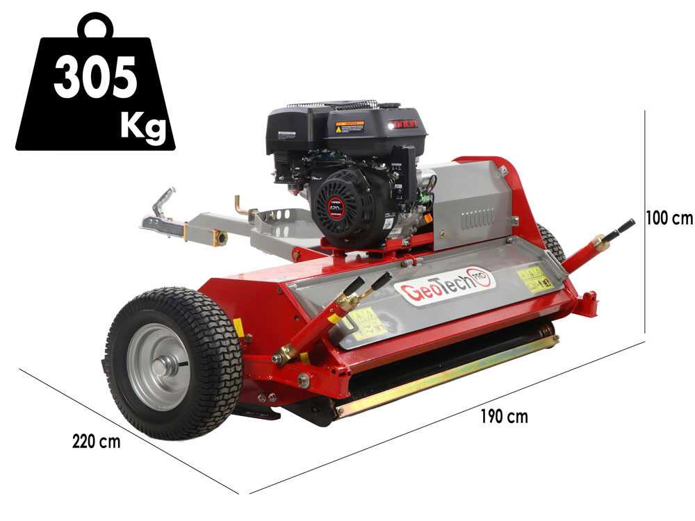 GeoTech Pro GTRB120 – Desbrozadora de arrastre para quad – Loncin G420FD - Imagen 2
