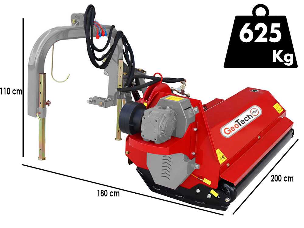 GeoTech-Pro HAMF 160 – Trituradora de brazo para cunetas para tractor – Serie media-pesada - Imagen 2