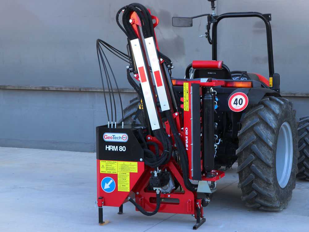 GeoTech-Pro HRM 80 – Desbrozadora de brazo para tractor - Imagen 4