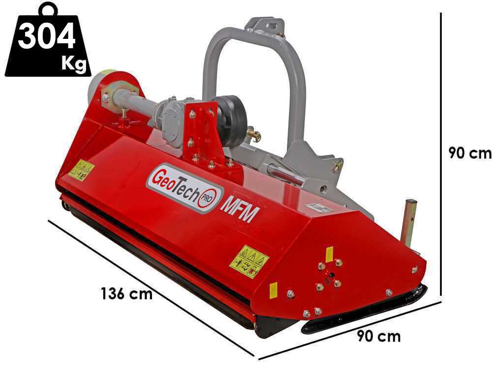 GeoTech Pro MFM 125-H – Trituradora para tractor – Serie media – Desplazamiento hidráulico - Imagen 2