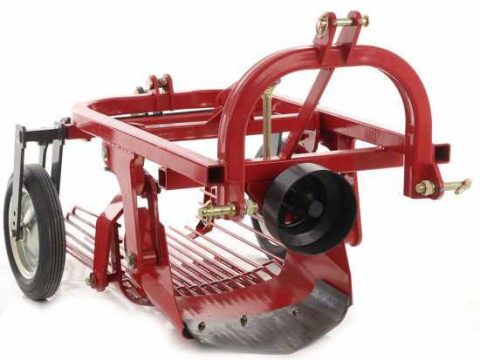 GeoTech Pro PD-50N – Arrancadora de patatas – Adecuada para patatas, cebollas y ajos – Cribas oscilantes – Para tractores con enganche de tres puntos