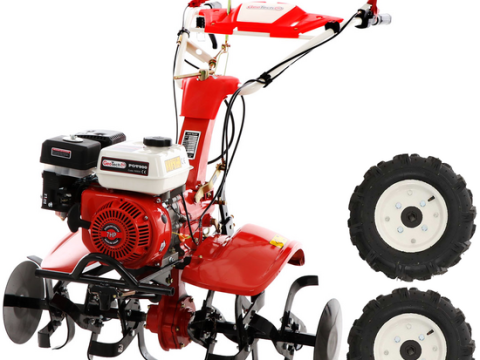 GeoTech-Pro PGT 900 – Motoazada de gasolina 7 CV con caja 2+1 y transmisión por engranajes