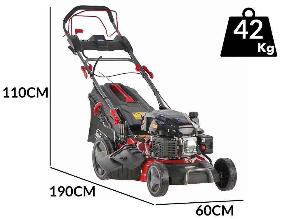 Geotech PRO S53-225 BMSGW ES – Cortacésped de tracción 4en1 – Arranque eléctrico - Imagen 2