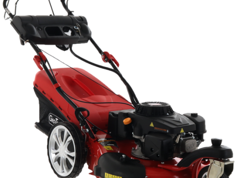 GeoTech Pro S58-3 BMSWGE L225 -Cortacésped de gasolina de tracción – Rueda giratoria – Arranque eléctrico