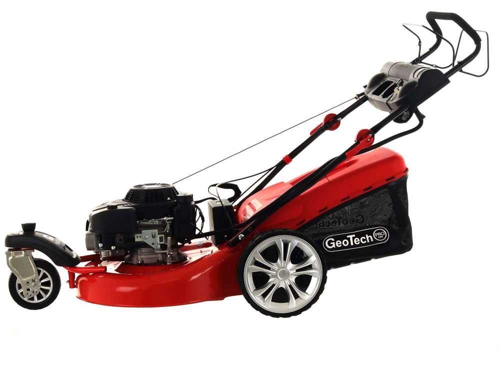 GeoTech Pro S58-3 BMSWGE L225 -Cortacésped de gasolina de tracción – Rueda giratoria – Arranque eléctrico - Imagen 3