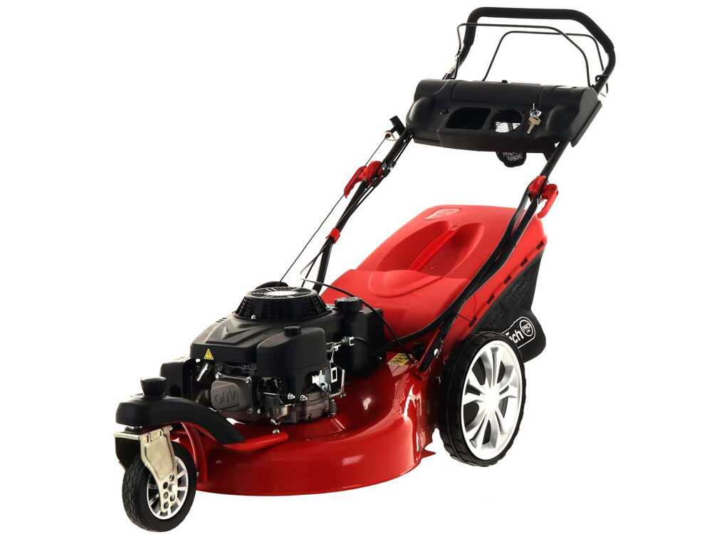 GeoTech Pro S58-3 BMSWGE L225 -Cortacésped de gasolina de tracción – Rueda giratoria – Arranque eléctrico - Imagen 5