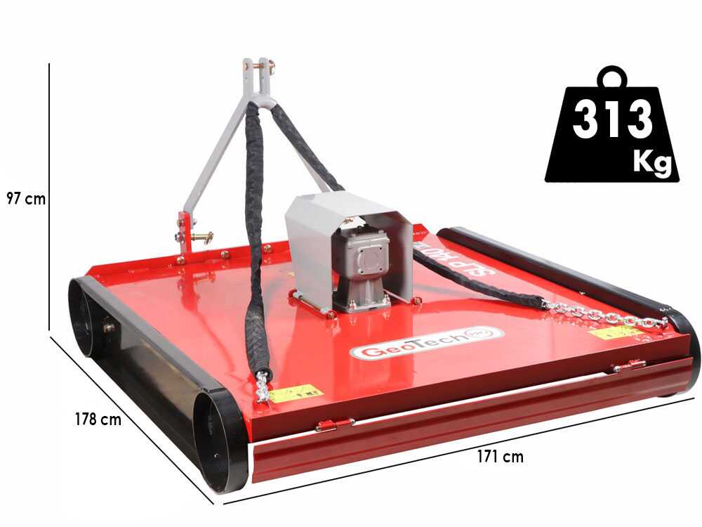 GeoTech Pro SLP 160 – Trituradora plana de eje vertical para tractor - Imagen 2