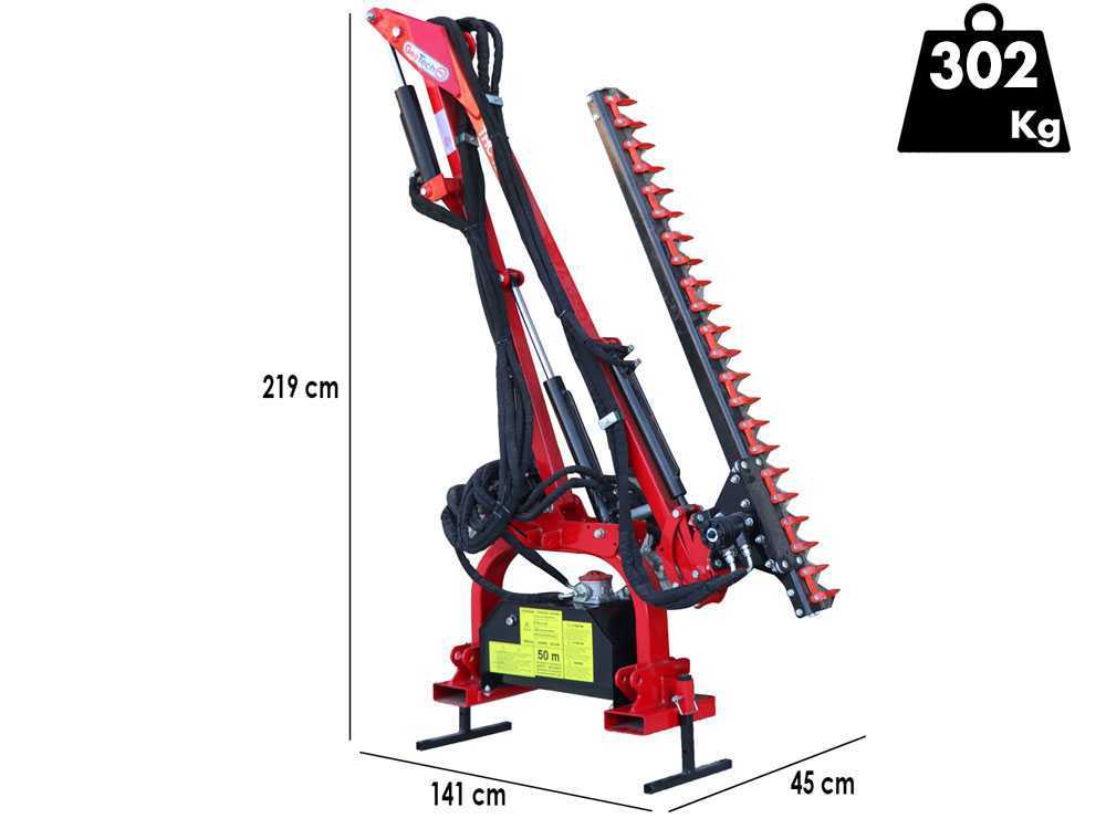 GeoTech-Pro THC 175 – Cortasetos para tractor - Imagen 2